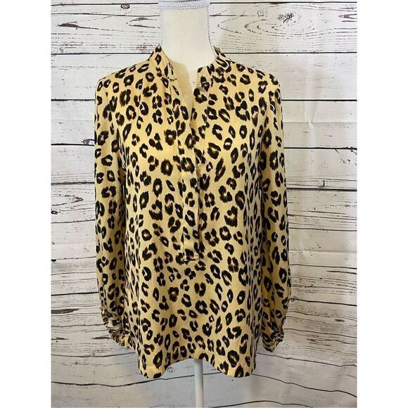 Chico’s Cheetah Print Blouse size 1 Small - Picture 2 of 8